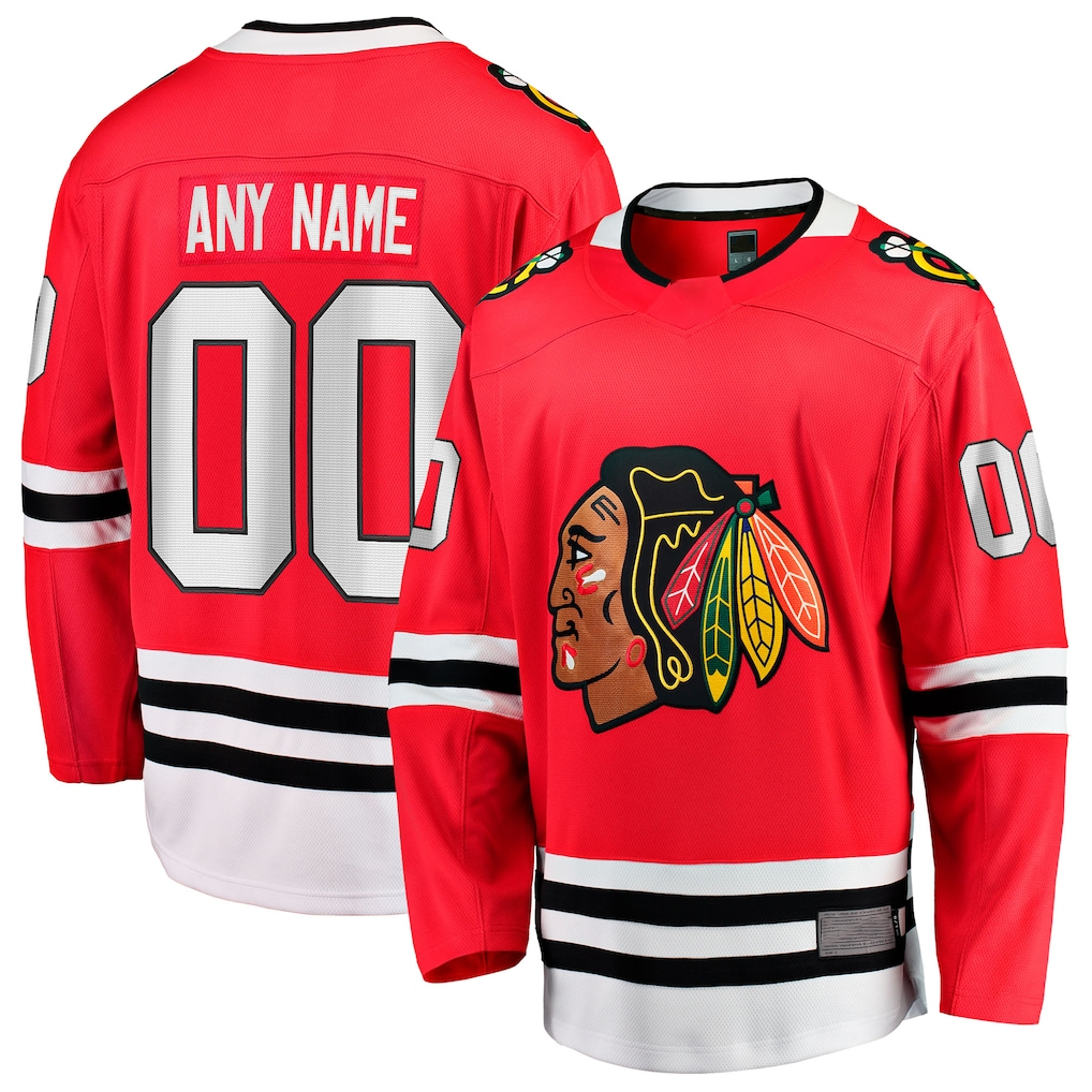 MyBoyd Custom C.Blackhawks Red Home Breakaway Jerseys