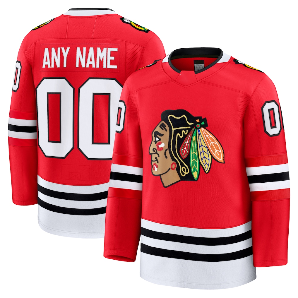 MyBoyd Custom C.Blackhawks Red Home Premium Jerseys