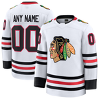 MyBoyd Custom C.Blackhawks White Away Premium Jerseys