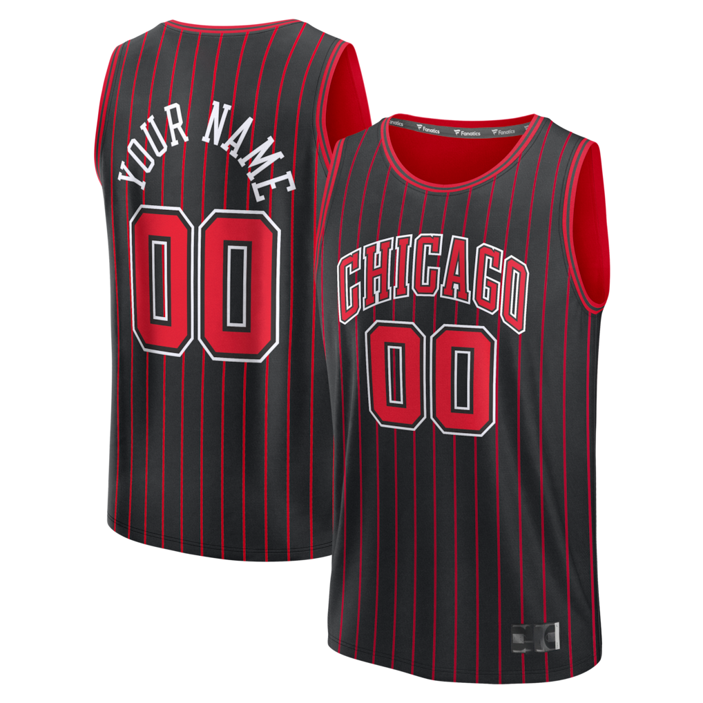 MyBoyd Custom C.Bulls Black Fast Break Jerseys - Icon Edition