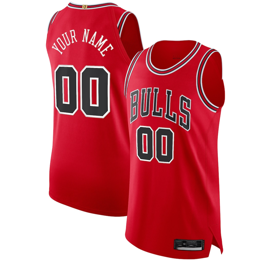 MyBoyd Custom C.Bulls Red Authentic Jerseys - Icon Edition
