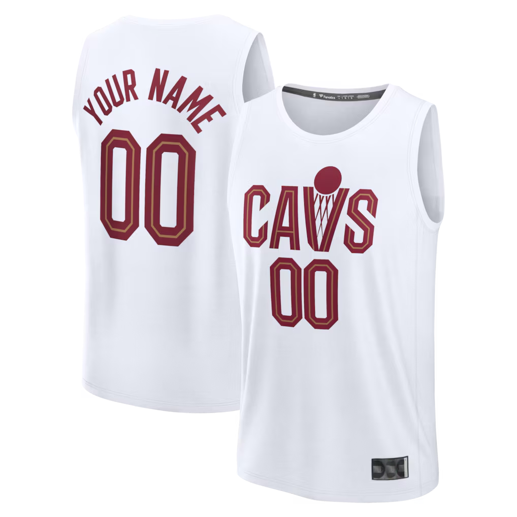 MyBoyd Custom C.Cavaliers White Fast Break Jerseys - Icon Edition