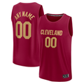 MyBoyd Custom C.Cavaliers  Wine Fast Break Jerseys - Icon Edition