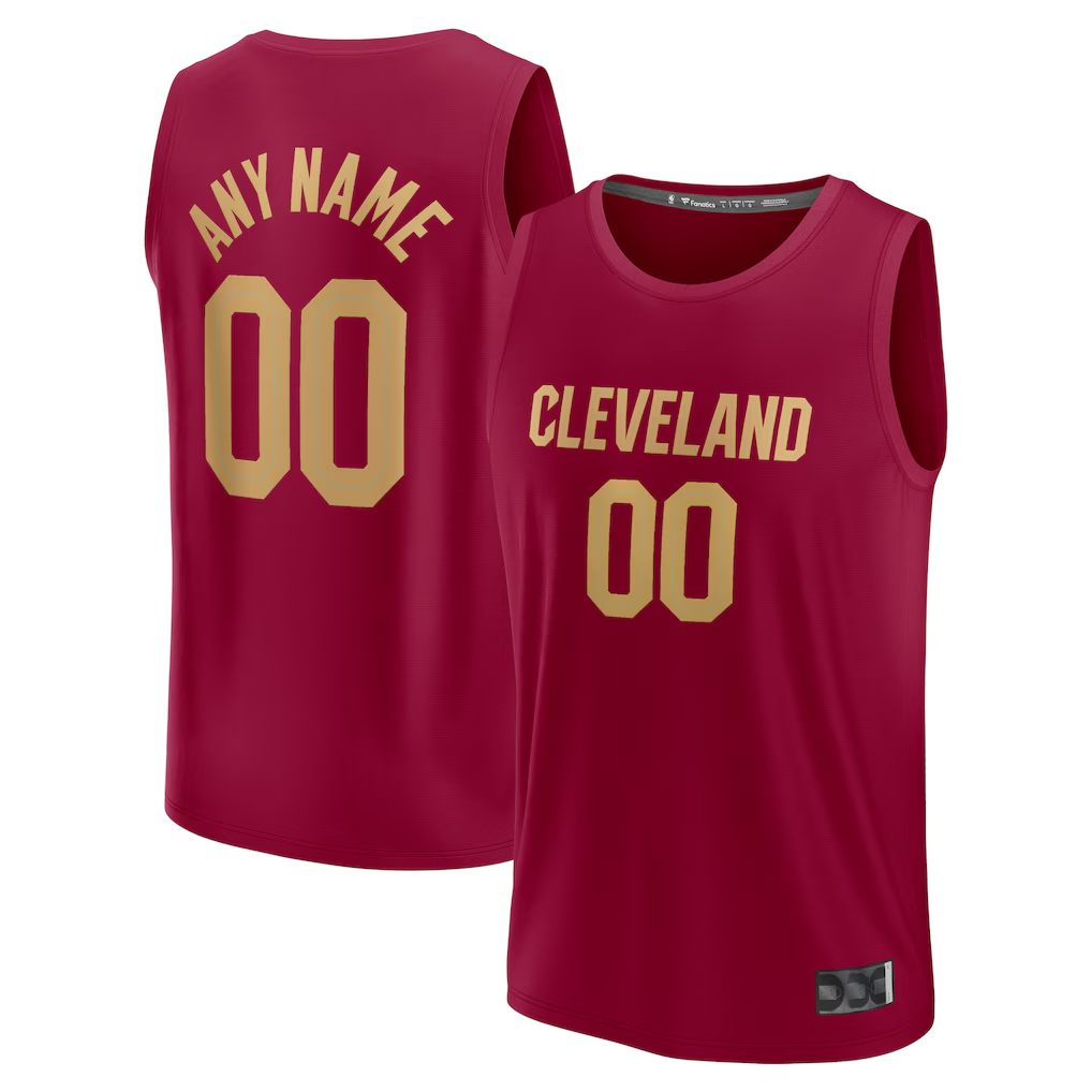 MyBoyd Custom C.Cavaliers  Wine Fast Break Jerseys - Icon Edition