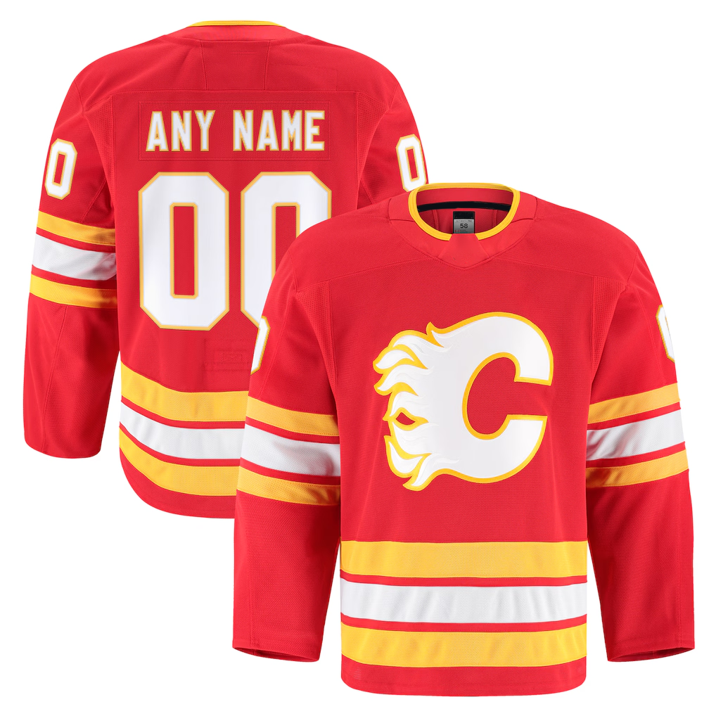 MyBoyd Custom C.Flames Red Home Authentic Pro Jerseys