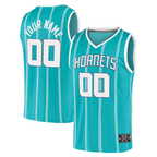 MyBoyd Custom C.Hornets Teal Fast Break Replica Jerseys - Icon Edition