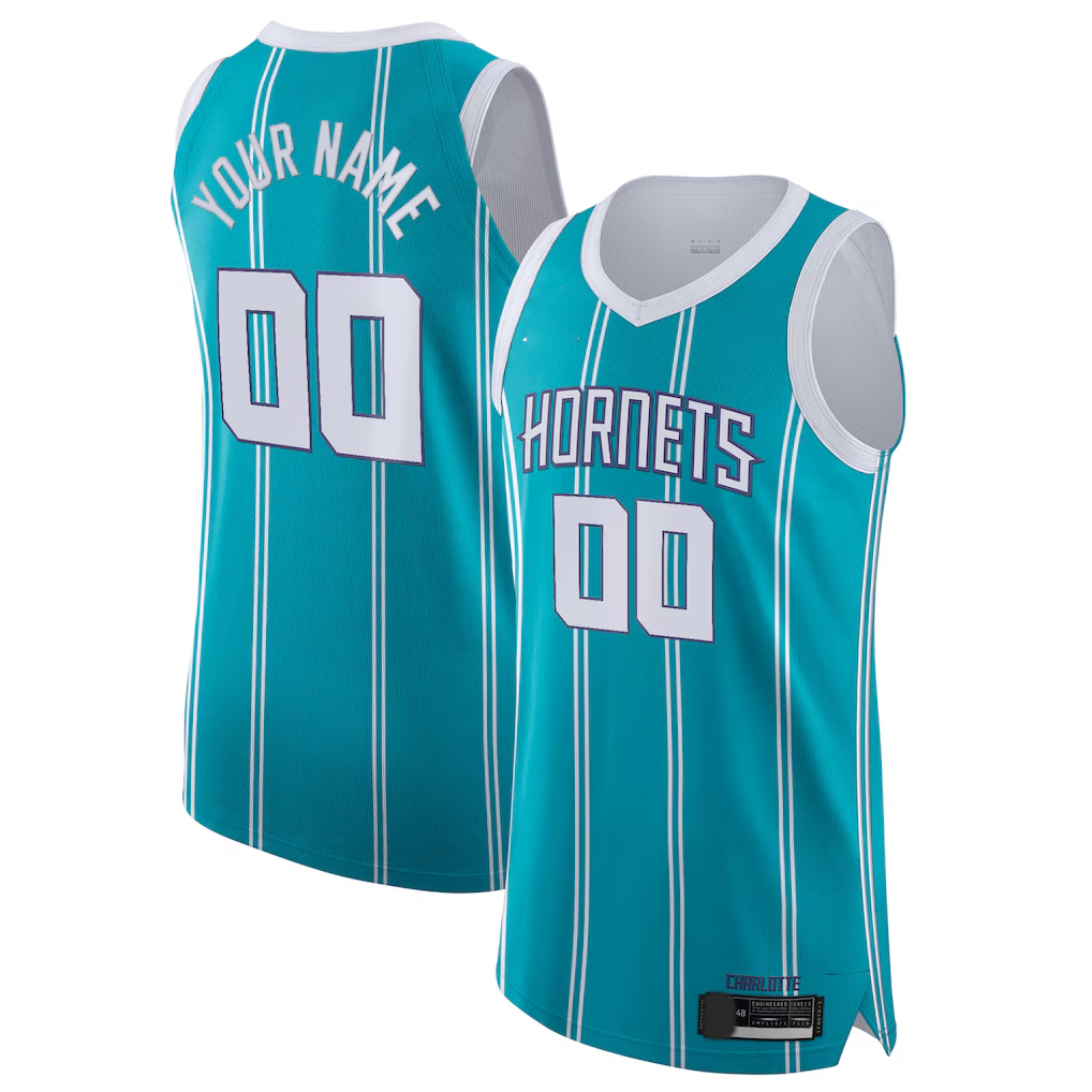 MyBoyd Custom C.Hornets  Teal 202021 Authentic Jerseys - Icon Edition