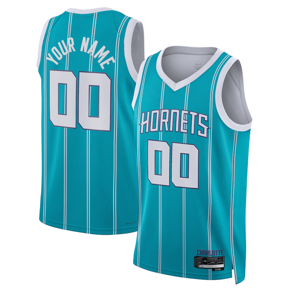 MyBoyd Custom C.Hornets  Teal Swingman Jerseys - Icon Edition