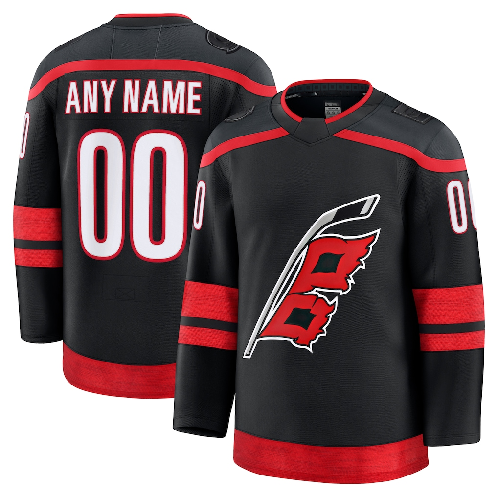 MyBoyd Custom C.Hurricanes Black Home Premium Stitched Jerseys