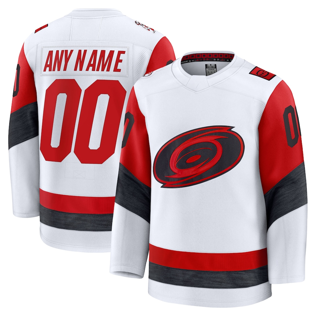 MyBoyd Custom C.Hurricanes White Away Premium Stitched Jerseys