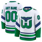 MyBoyd Custom C.Hurricanes White Throwback Premium Stitched Jerseys
