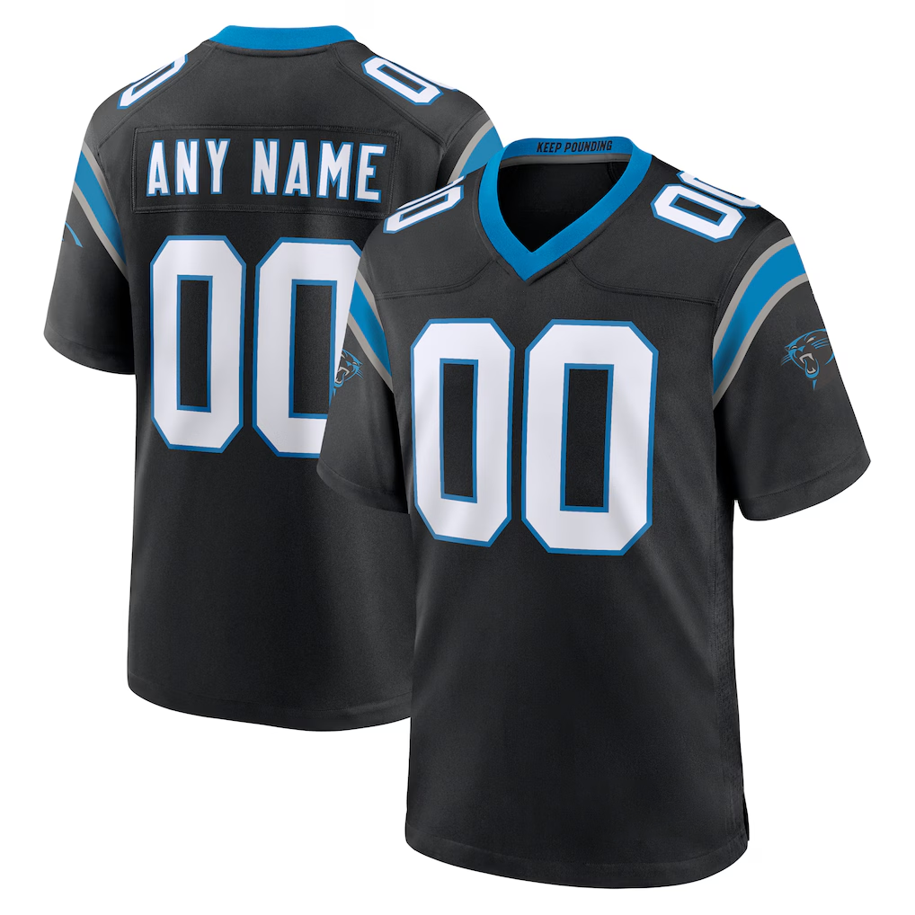 MyBoyd Custom C.Panthers Black Game Stitched Jerseys