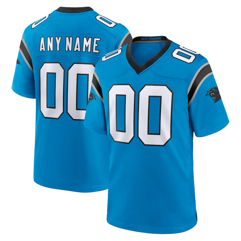 MyBoyd Custom C.Panthers Blue Alternate Game Stitched Jerseys