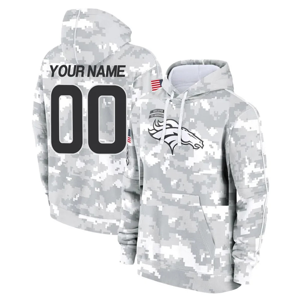 MyBoyd Custom D.Broncos Arctic Camo Salute to Service Hoodies Limited Any Name & Numbers Stitched Jerseys