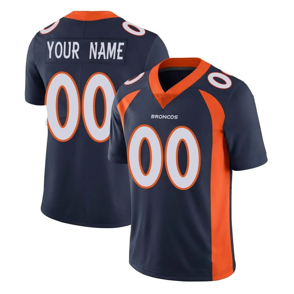 MyBoyd Custom D.Broncos Navy Vapor Untouchable Limited Game Any Name & Numbers Stitched Jerseys