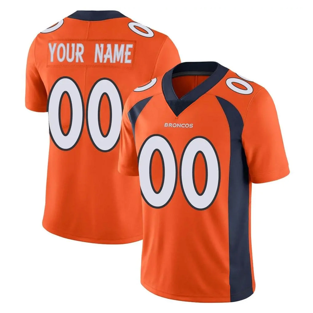 MyBoyd Custom D.Broncos Orange Color Vapor Untouchable Limited Game Any Name & Numbers Stitched Jerseys