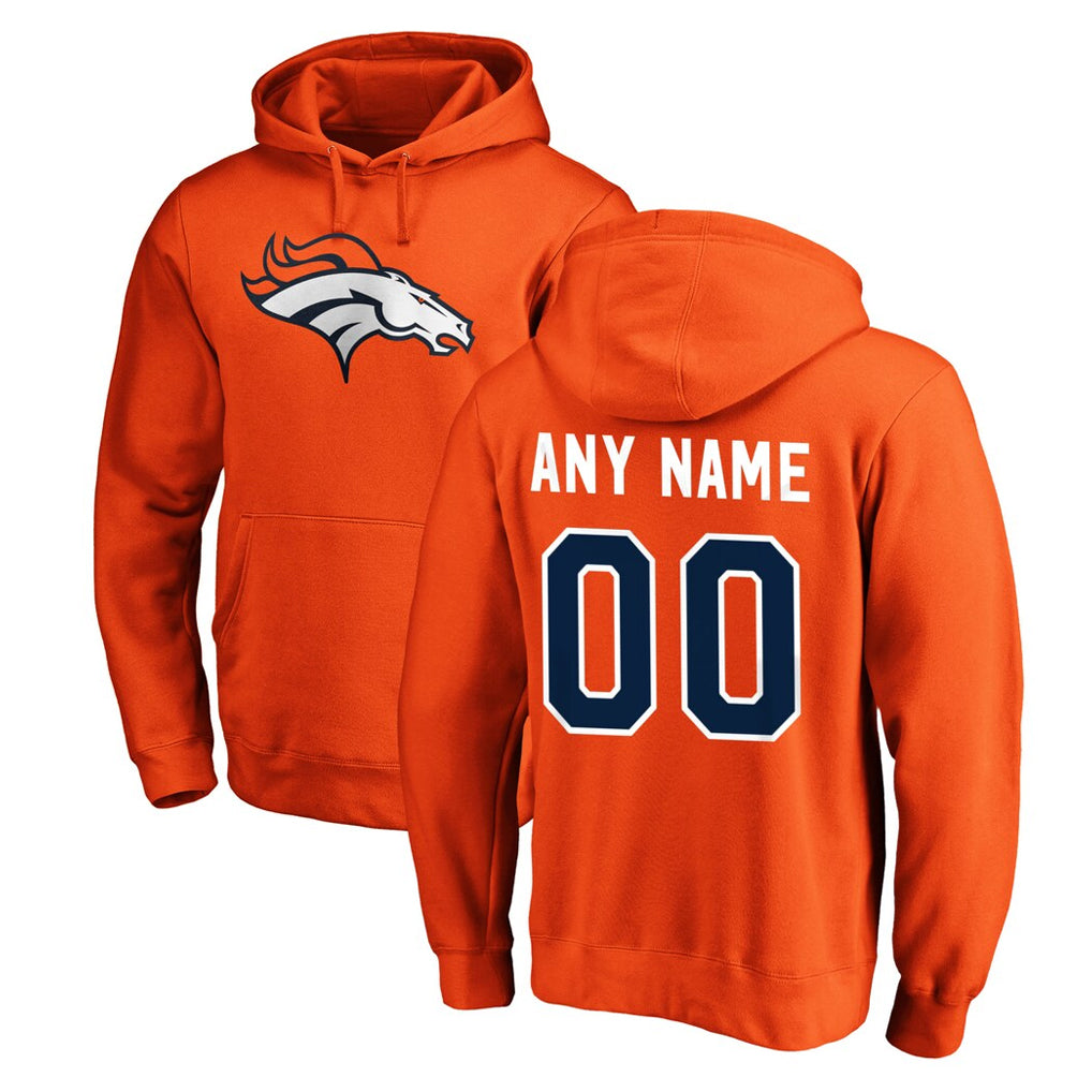 MyBoyd Custom D.Broncos Orange Pullover Hoodie Limited Any Name & Numbers Stitched Jerseys