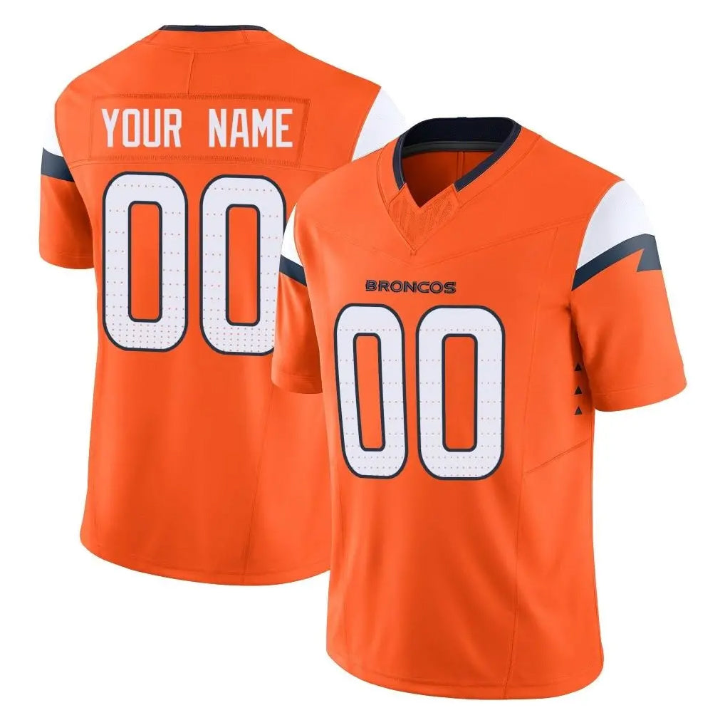 MyBoyd Custom D.Broncos Orange Vapor F.U.S.E. Limited Home Game Any Name & Numbers Stitched Jerseys