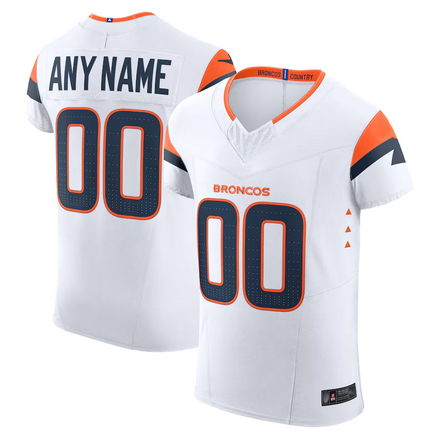 MyBoyd Custom D.Broncos Vapor F.U.S.E. Elite White Football Jerseys