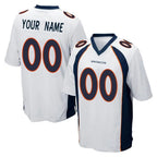 MyBoyd Custom D.Broncos White Game Any Name & Numbers Stitched Jerseys
