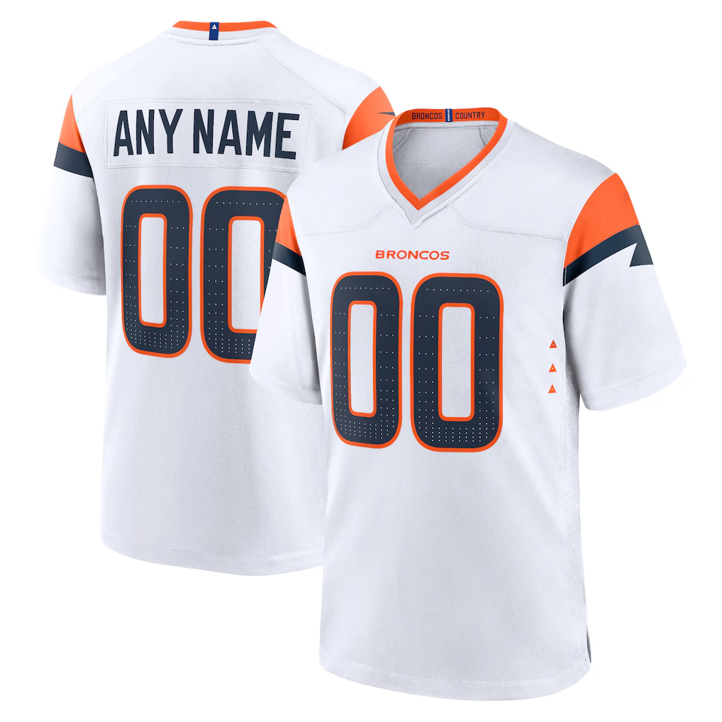 MyBoyd Custom D.Broncos White Game Stitched Jerseys