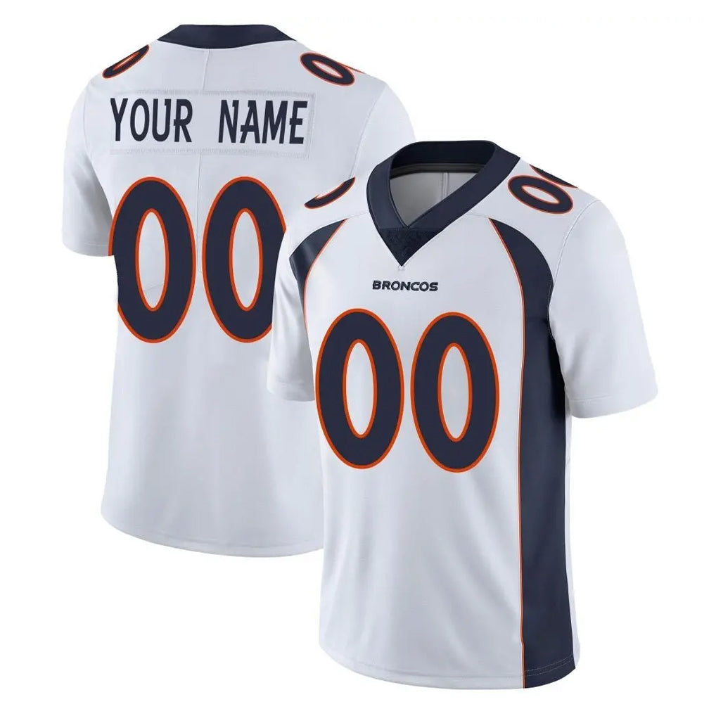 MyBoyd Custom D.Broncos White Vapor Untouchable Limited Home Game Any Name & Numbers Stitched Jerseys