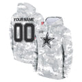 MyBoyd Custom D.Cowboys Arctic Camo Salute to Service Hoodies Limited Game Any Name & Numbers Stitched Jerseys