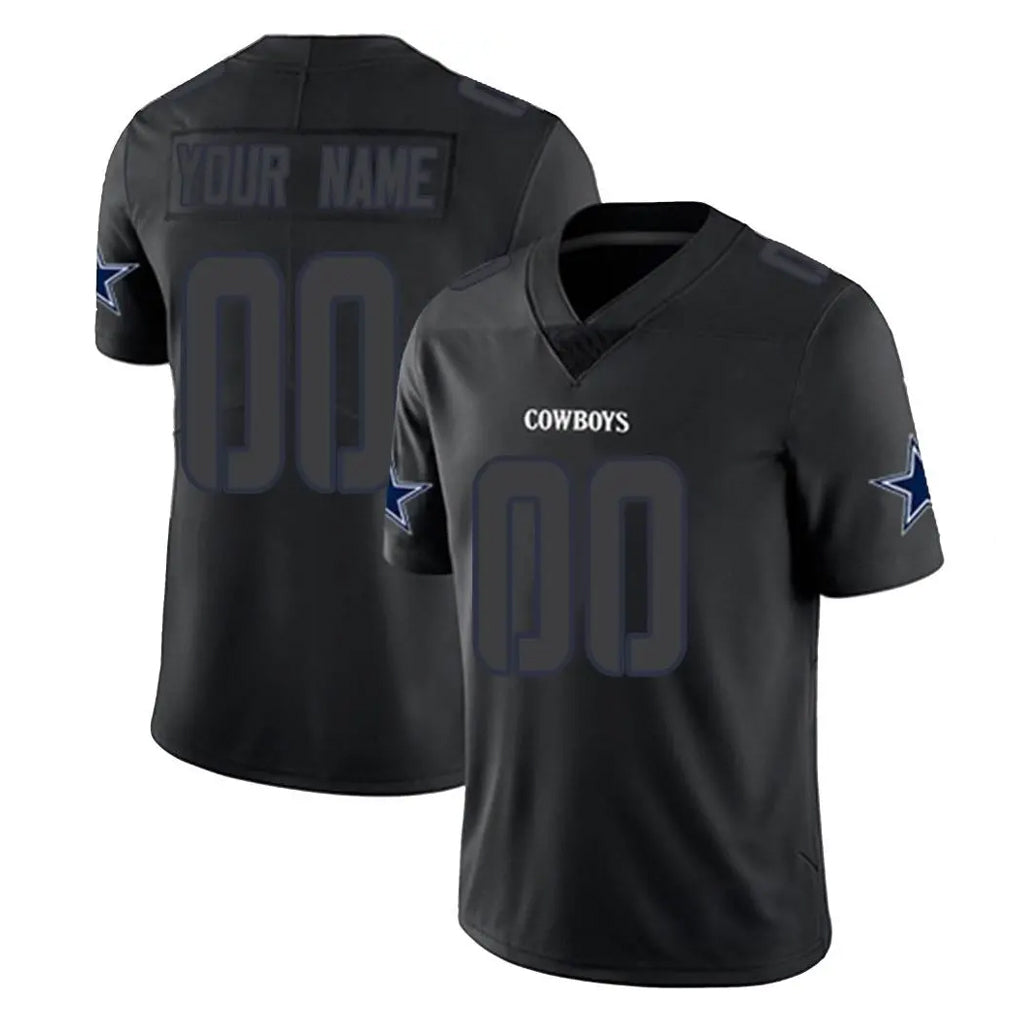 MyBoyd Custom D.Cowboys Black Impact Limited Home Game Any Name & Numbers Stitched Jerseys