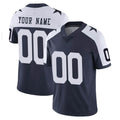MyBoyd Custom D.Cowboys Navy-White Limited Alternate Vapor Untouchable Home Game Any Name & Numbers Stitched Jerseys