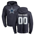 MyBoyd Custom D.Cowboys Navy Pullover Hoodies Limited Any Name & Numbers Stitched Jerseys