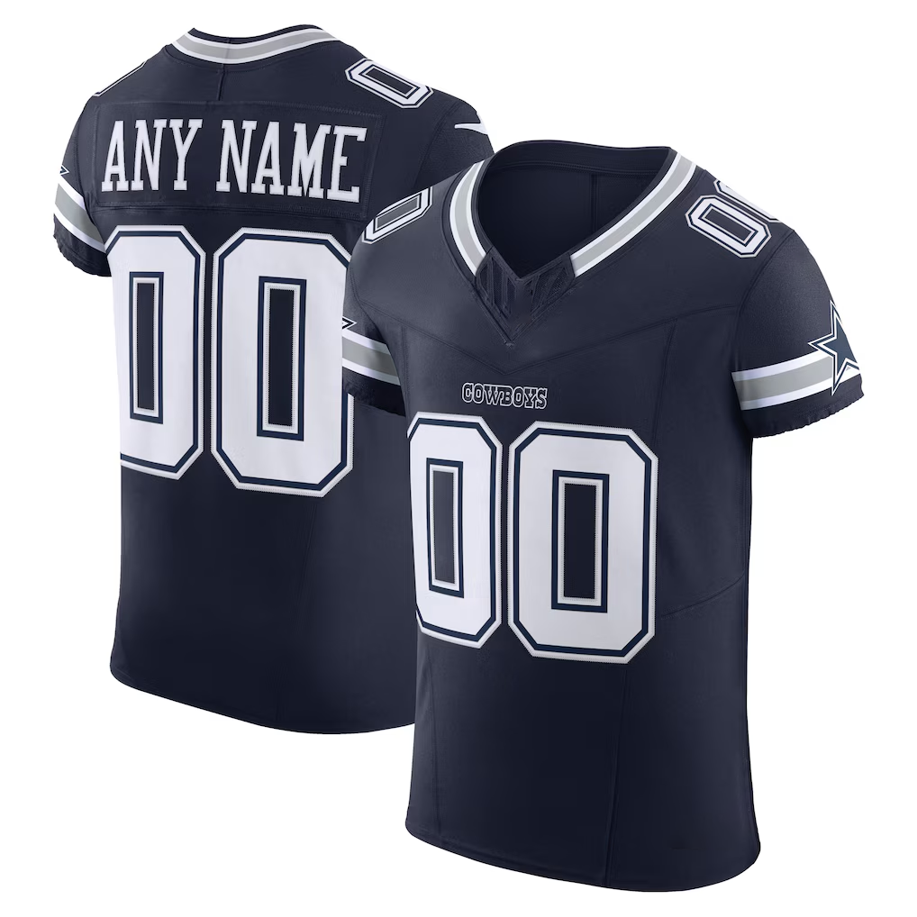 MyBoyd Custom D.Cowboys Navy Vapor F.U.S.E. Elite Custom Stitched Jerseys