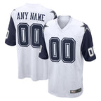 MyBoyd Custom D.Cowboys White-Navy Home Game Any Name & Numbers Stitched Jerseys