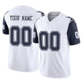 MyBoyd Custom D.Cowboys White-Navy Limited Vapor F.U.S.E. Home Game Any Name & Numbers Stitched Jerseys