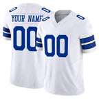 MyBoyd Custom D.Cowboys White Limited Vapor F.U.S.E. Home Game Any Name & Numbers Stitched Jerseys