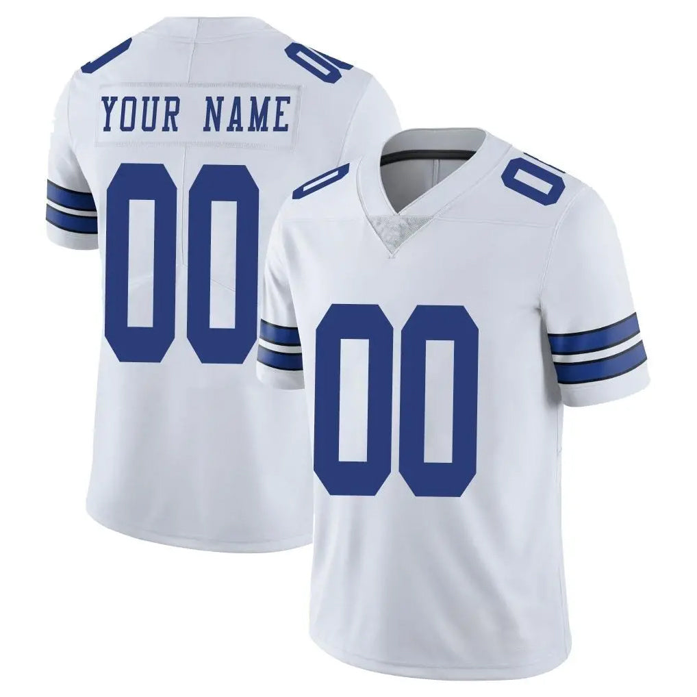MyBoyd Custom D.Cowboys White Vapor Untouchable Limited Home Game Any Name & Numbers Stitched Jerseys