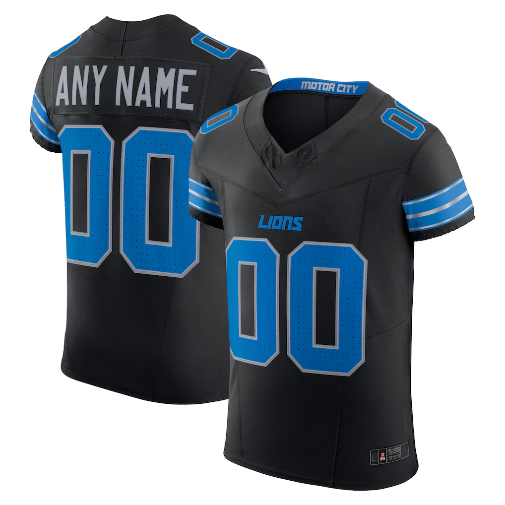 MyBoyd Custom D.Lions Black Alternate Vapor F.U.S.E. Elite Stitched Jerseys