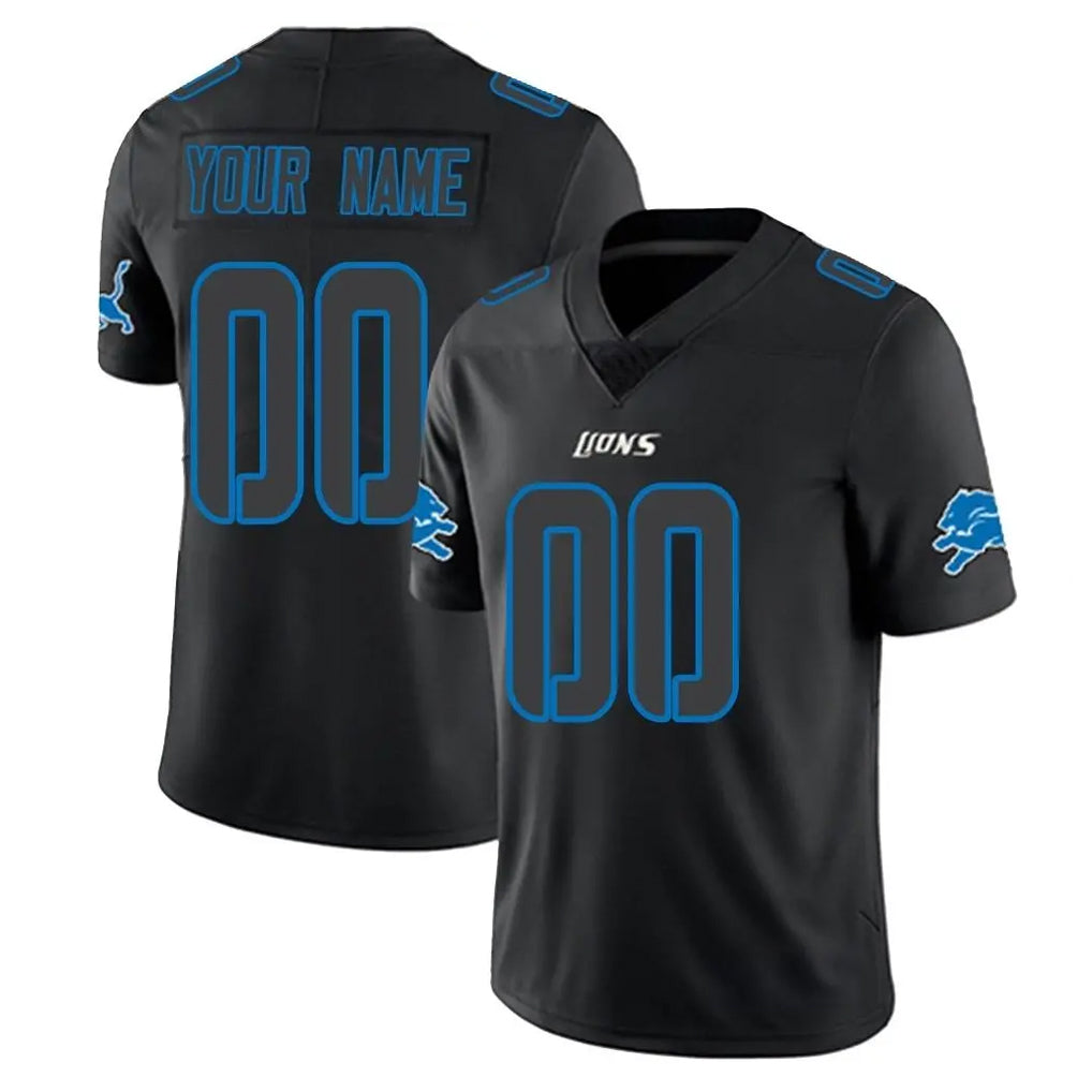 MyBoyd Custom D.Lions Black Impact Limited Home Game Any Name & Numbers Stitched Jerseys