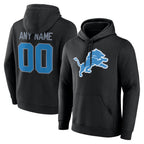 MyBoyd Custom D.Lions Black Pullover Hoodies Limited Any Name & Numbers Stitched Jerseys