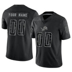 MyBoyd Custom D.Lions Black RFLCTV Limited Stitched Jerseys