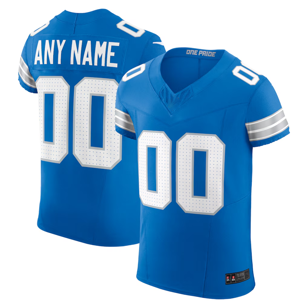 MyBoyd Custom D.Lions Blue Team Vapor F.U.S.E. Elite Stitched Jerseys