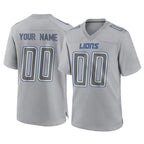 MyBoyd Custom D.Lions Gray Atmosphere Fashion Home Game Any Name & Numbers Stitched Jerseys