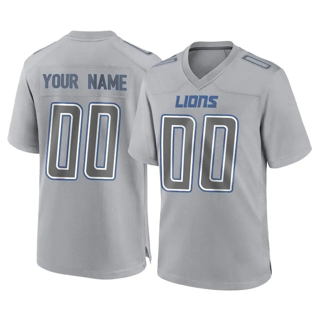 MyBoyd Custom D.Lions Gray Atmosphere Fashion Home Game Any Name & Numbers Stitched Jerseys