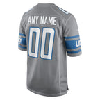MyBoyd Custom D.Lions Gray Replica Game Stitched Jerseys