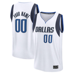 MyBoyd Custom D.Mavericks White Fast Break Jerseys - Association Edition