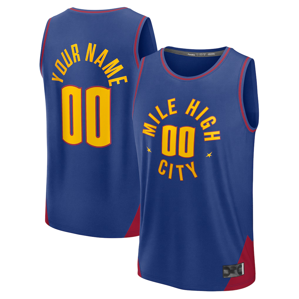 MyBoyd Custom D.Nuggets  Blue Fast Break Jerseys - Statement Edition