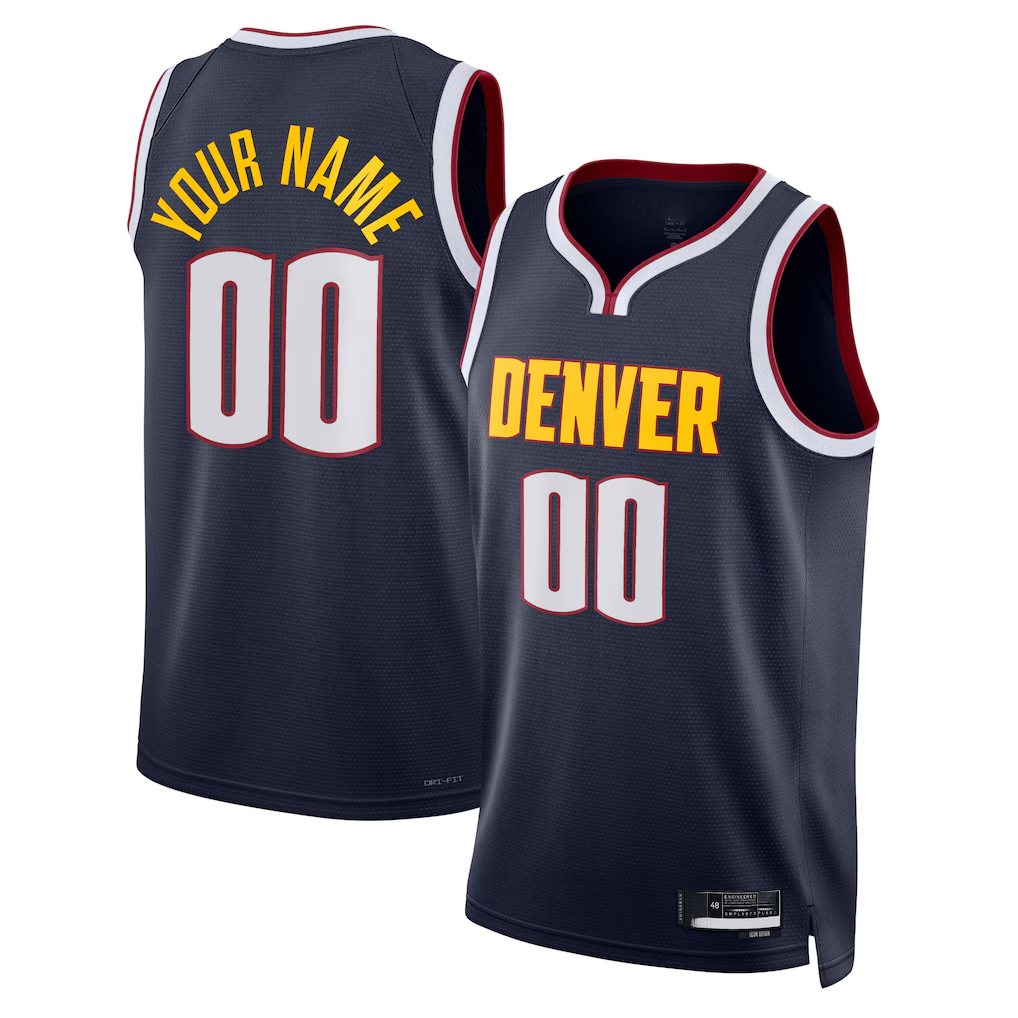 MyBoyd Custom D.Nuggets Navy Swingman Jerseys - Icon Edition