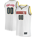 MyBoyd Custom D.Nuggets  White Fast Break Replica Jerseys - Association Edition