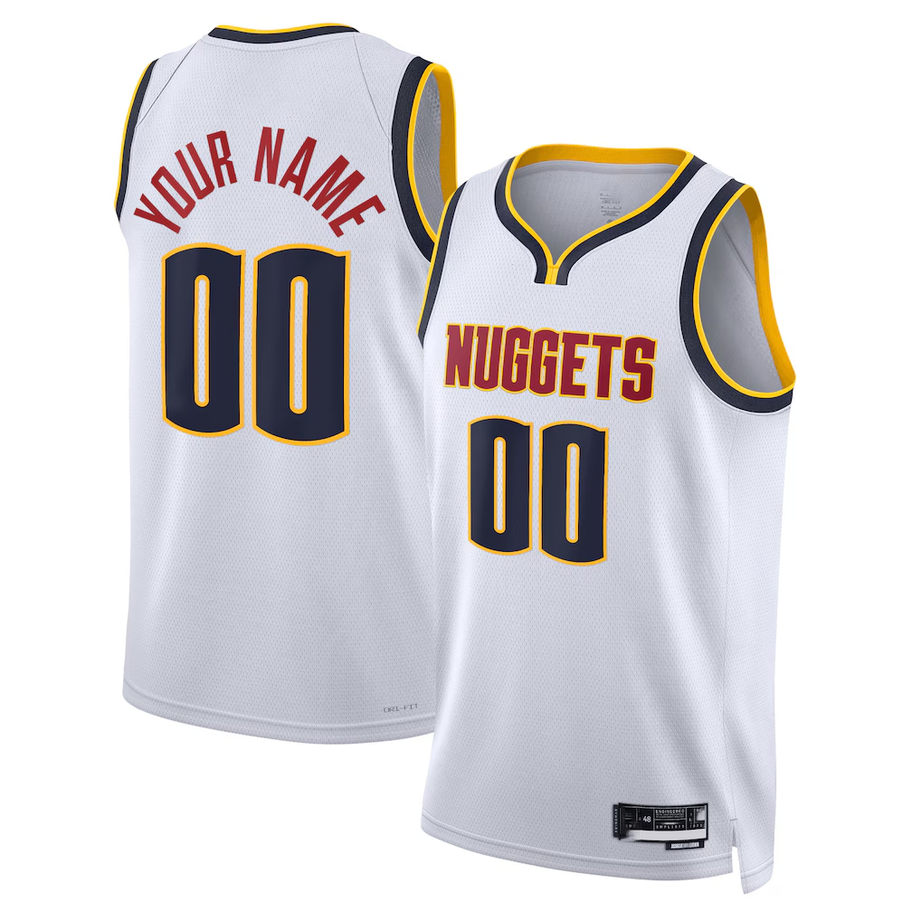 MyBoyd Custom D.Nuggets White Swingman Jerseys - Association Edition