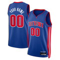 MyBoyd Custom D.Pistons Blue Swingman Jerseys - Icon Edition
