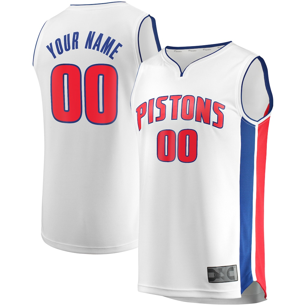 MyBoyd Custom D.Pistons White Fast Break Replica Jerseys - Association Edition